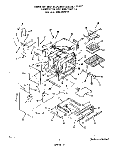 Body Diagram and Parts List for 2384*0A  Roper Range
