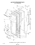 REFRIGERATOR DOOR Diagram and Parts List for ED25PMXRWR3  Whirlpool Refrigerator