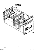 DOOR Diagram and Parts List for KEBI100VBL3  KitchenAid Wall Oven