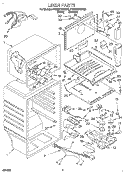 LINER Diagram and Parts List for 4YET21DKDN02  Whirlpool Refrigerator