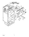 LINER Diagram and Parts List for KTRS22MXWH20  KitchenAid Refrigerator