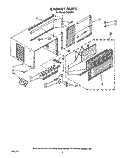 CABINET Diagram and Parts List for CA8WR4  Crosley Air Conditioner