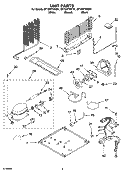 UNIT PARTS Diagram and Parts List for GT1SHTXMT01  Whirlpool Refrigerator