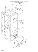 REFRIGERATOR LINER Diagram and Parts List for KSRB22QDBL00  KitchenAid Refrigerator