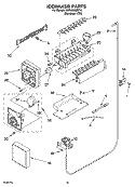 ICEMAKER PARTS, PARTS NOT ILLUSTRATED Diagram and Parts List for KSRJ25IMST10  KitchenAid Refrigerator