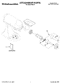 ATTACHMENT PARTS Diagram and Parts List for SSA-0  KitchenAid Mixer