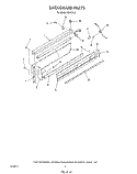 BACKGUARD Diagram and Parts List for N9157L0  Roper Range