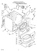 CABINET Diagram and Parts List for KGYS677EZ0  KitchenAid Dryer