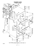 CABINET Diagram and Parts List for ET18PKXSW02  Whirlpool Refrigerator