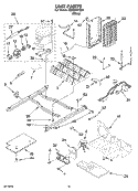 UNIT PARTS Diagram and Parts List for IS25CFXTQ00  Inglis Refrigerator