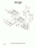 SHELF PARTS Diagram and Parts List for KUWS24LSBS14  KitchenAid Wine and Beverage Cooler