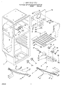 LINER, LIT/OPTIONAL Diagram and Parts List for 8ET14GKXFN02  Whirlpool Refrigerator