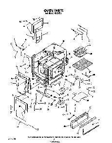 Oven Diagram and Parts List for N9257*1  Roper Range
