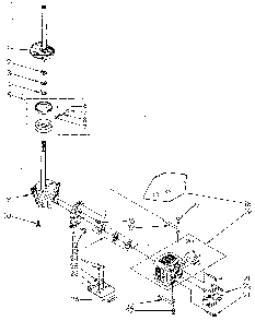 Brake, Clutch, Gearcase, Motor And Pump Diagram and Parts List for LA5580XSN3  Whirlpool Washer