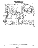 BULKHEAD Diagram and Parts List for 3LG5701XPW0  Whirlpool Dryer
