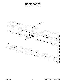 03 - Door Parts Diagram and Parts List for YWML55011HW08  Whirlpool Microwave