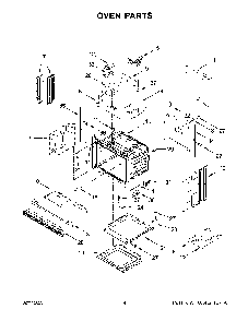 Oven Parts Diagram and Parts List for KOCE507EBS22  KitchenAid Microwave Oven Combo