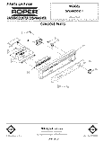 CONSOLE Diagram and Parts List for WU4400V1  Roper Dishwasher