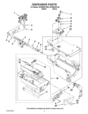 DISPENSER PARTS Diagram and Parts List for WFW9630YL00  Whirlpool Washer