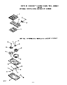 ^electric Grill Diagram and Parts List for N9457*0  Roper Range