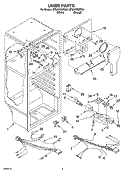 LINER PARTS Diagram and Parts List for ET8AHMXPT01  Whirlpool Refrigerator