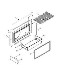 Freezer Door And Basket Parts Diagram and Parts List for KBBL206EPA00  KitchenAid Refrigerator