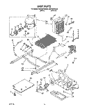 UNIT Diagram and Parts List for RS22AWXAL00  Roper Refrigerator
