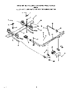 Top Burner Diagram and Parts List for F8558*0  Roper Range