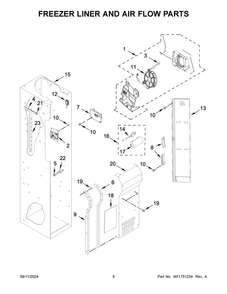Part Location Diagram of W11751969 Whirlpool CONTROL BOARD