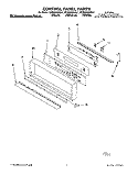 CONTROL PANEL, LIT/OPTIONAL Diagram and Parts List for KEBS278ABL1  KitchenAid Wall Oven