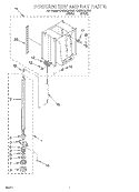 POWERSCREW AND RAM Diagram and Parts List for GX900QPGQ1  Whirlpool Trash Compactor