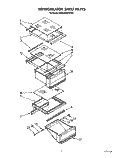 REFRIGERATOR SHELF Diagram and Parts List for KSRS25QXAL00  KitchenAid Refrigerator