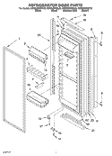 REFRIGERATOR DOOR Diagram and Parts List for KSRB22FHSS06  KitchenAid Refrigerator