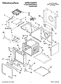 OVEN PARTS Diagram and Parts List for KDRP487MSS02  KitchenAid Range