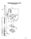POWERSCREW AND RAM Diagram and Parts List for JJTF8500XLP3  Whirlpool Trash Compactor