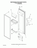 REFRIGERATOR DOOR PARTS Diagram and Parts List for TS25CGXTD04  Estate Refrigerator