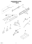 ACCESSORY PARTS Diagram and Parts List for PVBM600LY1  Whirlpool Cabinet