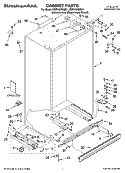 CABINET PARTS Diagram and Parts List for KSSV42FMS01  KitchenAid Refrigerator