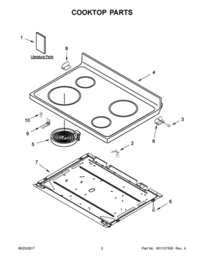 Part Location Diagram of W10844299 Whirlpool HARNS-WIRE