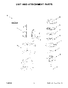 Unit And Attachment Parts Diagram and Parts List for 5KFP0921EAC0  KitchenAid Food Processor