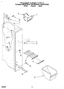 FREEZER LINER Diagram and Parts List for 8ED22PWXBN01  Whirlpool Refrigerator