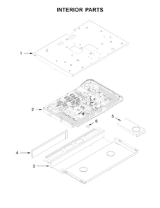 Interior Parts Diagram and Parts List for KSIB900ESS0  KitchenAid Range