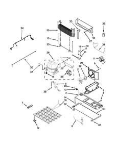 Unit Parts Diagram and Parts List for WRF997SDDM02  Whirlpool Refrigerator