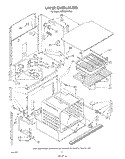 UPPER OVEN Diagram and Parts List for KEBI200VBL0  KitchenAid Wall Oven