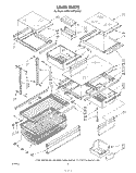 LINER Diagram and Parts List for KFRF19MTPL00  Whirlpool Refrigerator