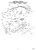 CONTROL Diagram and Parts List for KSRG25FKBL03  KitchenAid Refrigerator