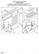 INSTALLATION Diagram and Parts List for ACQ254XA0  Whirlpool Air Conditioner