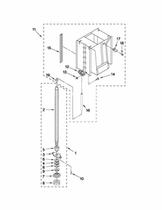 Powerscrew And Ram Parts Diagram and Parts List for 66514732111  Kenmore Trash Compactor