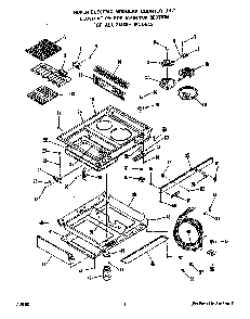 Main Top Diagram and Parts List for 2143*0F  Roper Range