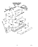 CONTROL Diagram and Parts List for KSRB27QABL07  KitchenAid Refrigerator